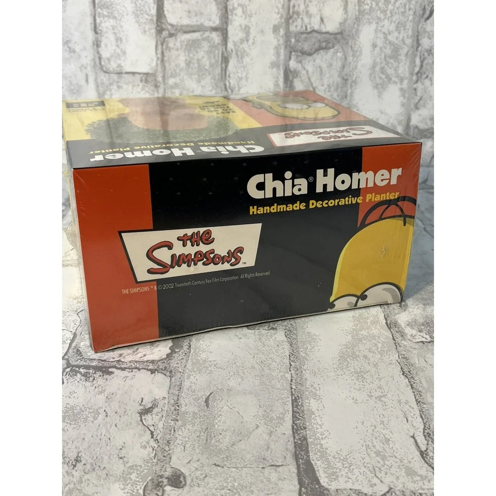 The Simpsons Homer Simpson Chia Pet Collectible Decorative Planter ~ New Sealed